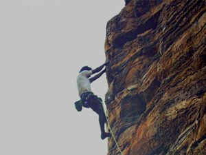 Badami Rock Climbing