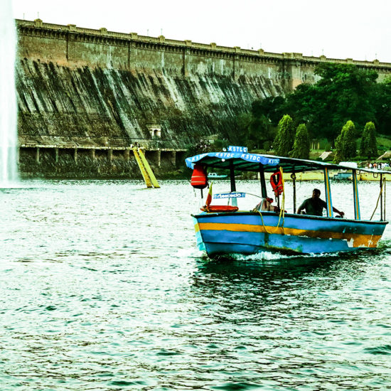 Boating By KRS Dam