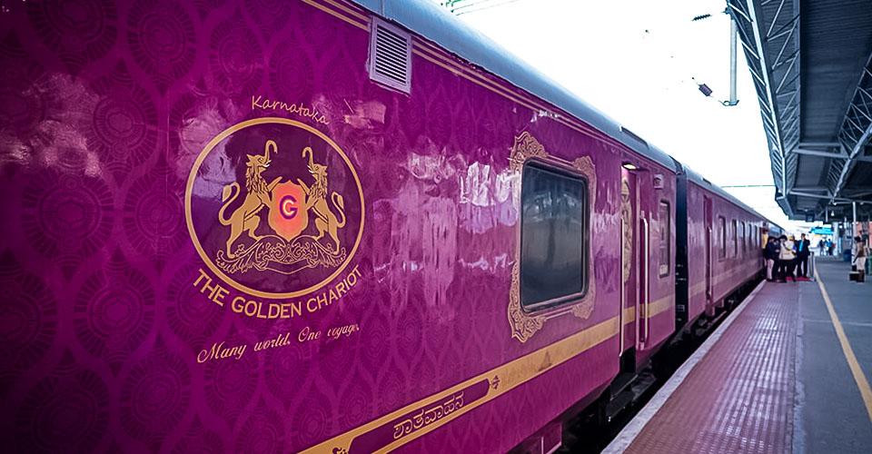 Golden Chariot Train Front View