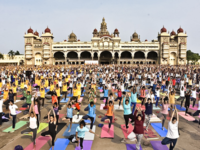 International yoga day, Mysore